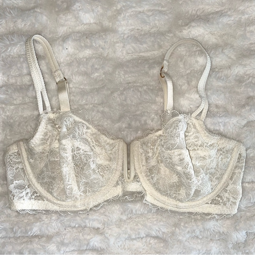Auden Lace Unlined Balconette Bras, Set of 2, Black and Off-White, 36C - Picture 9 of 15